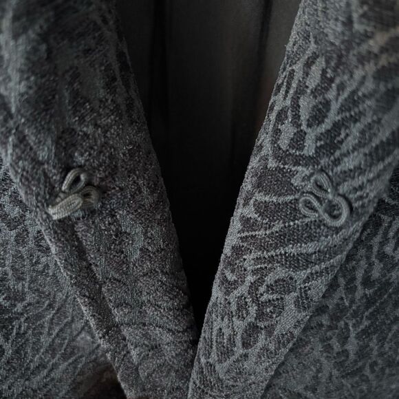 Chico’s L black dress coat lined single closure pockets (Chico’s size 2) - Picture 5 of 10